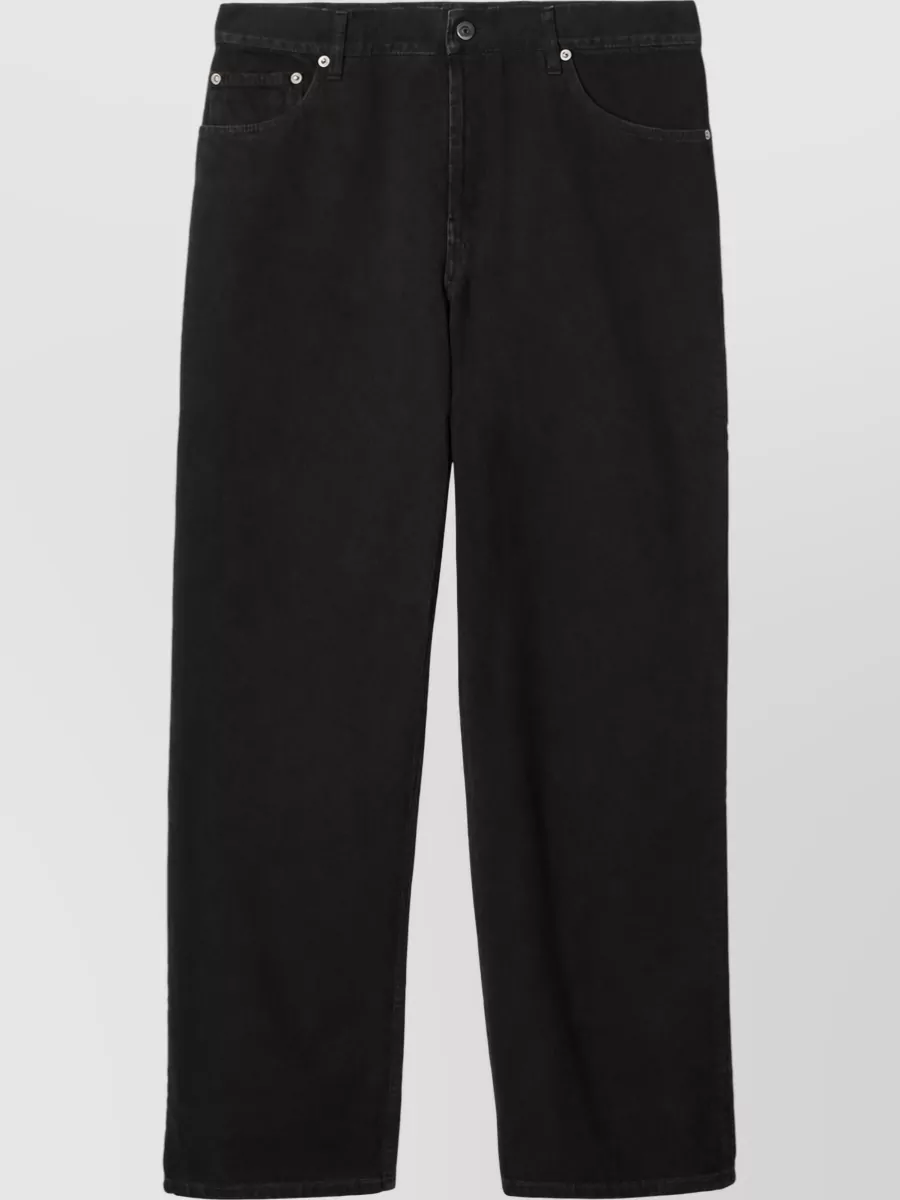 Burberry cotton straight-leg trousers