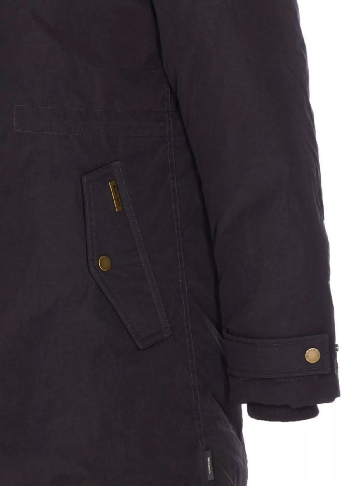 Woolrich Padded Coat With Removable Fur Hood
