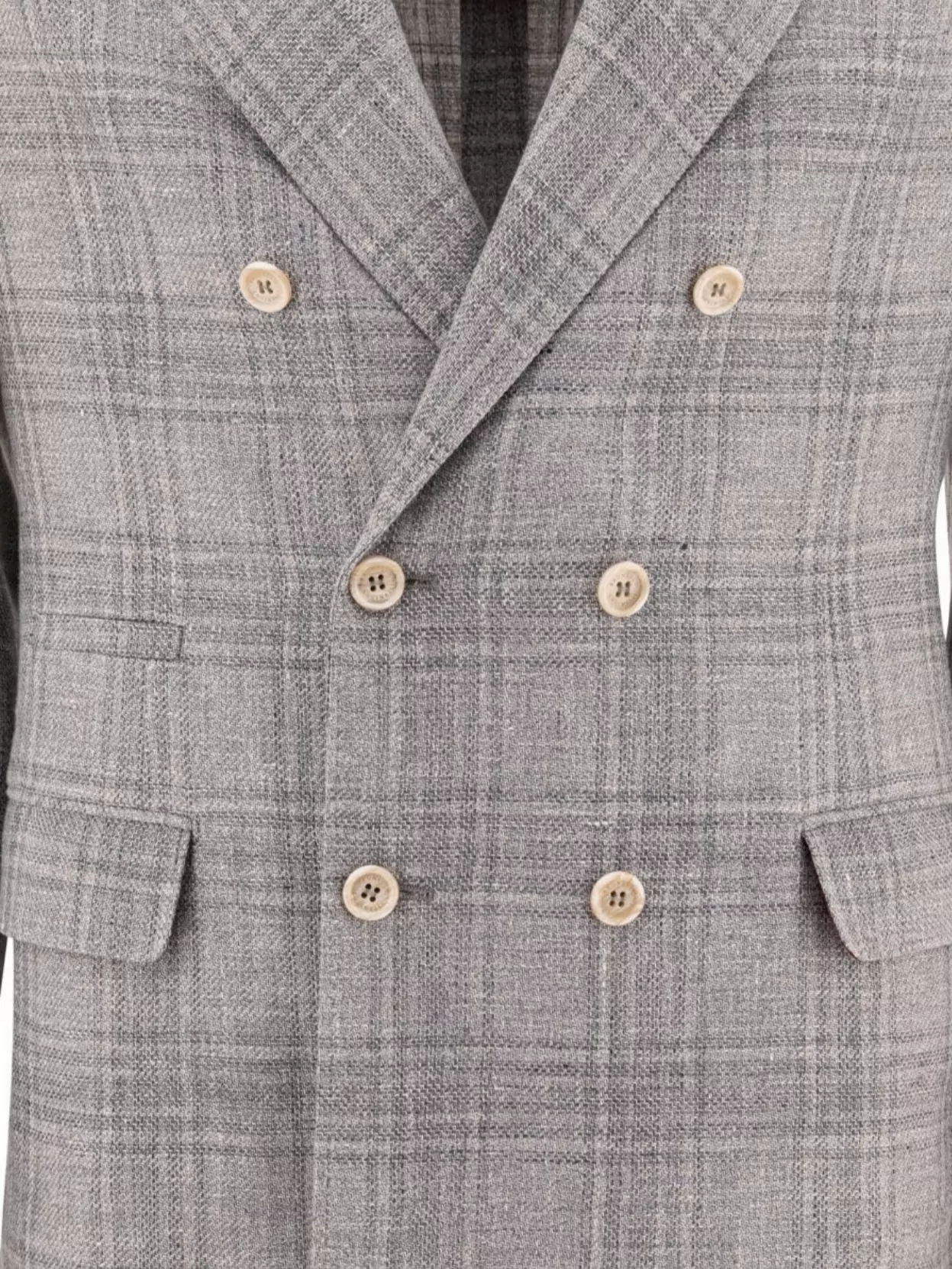 Brunello Cucinelli Check pattern double-breasted jackets