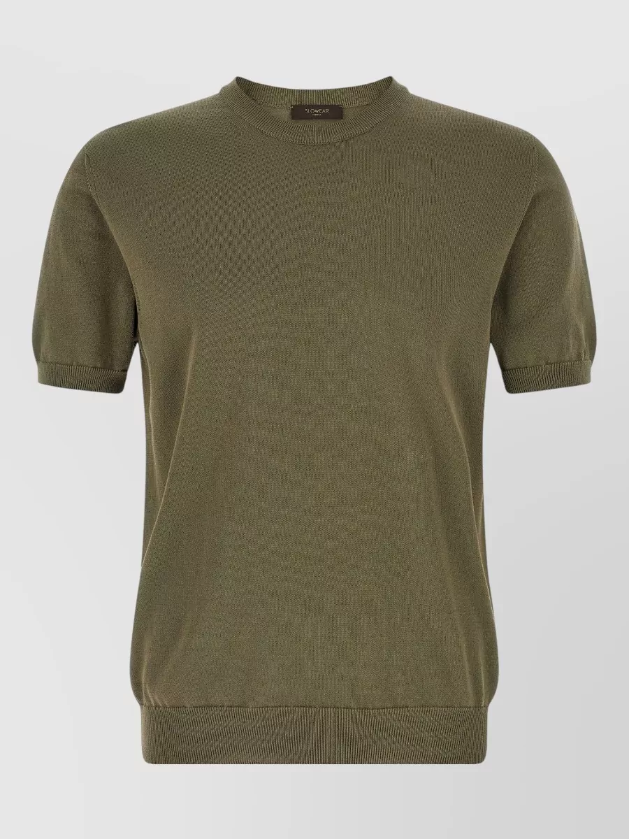Zanone Cotton Crew Neck Short Sleeve T-Shirt