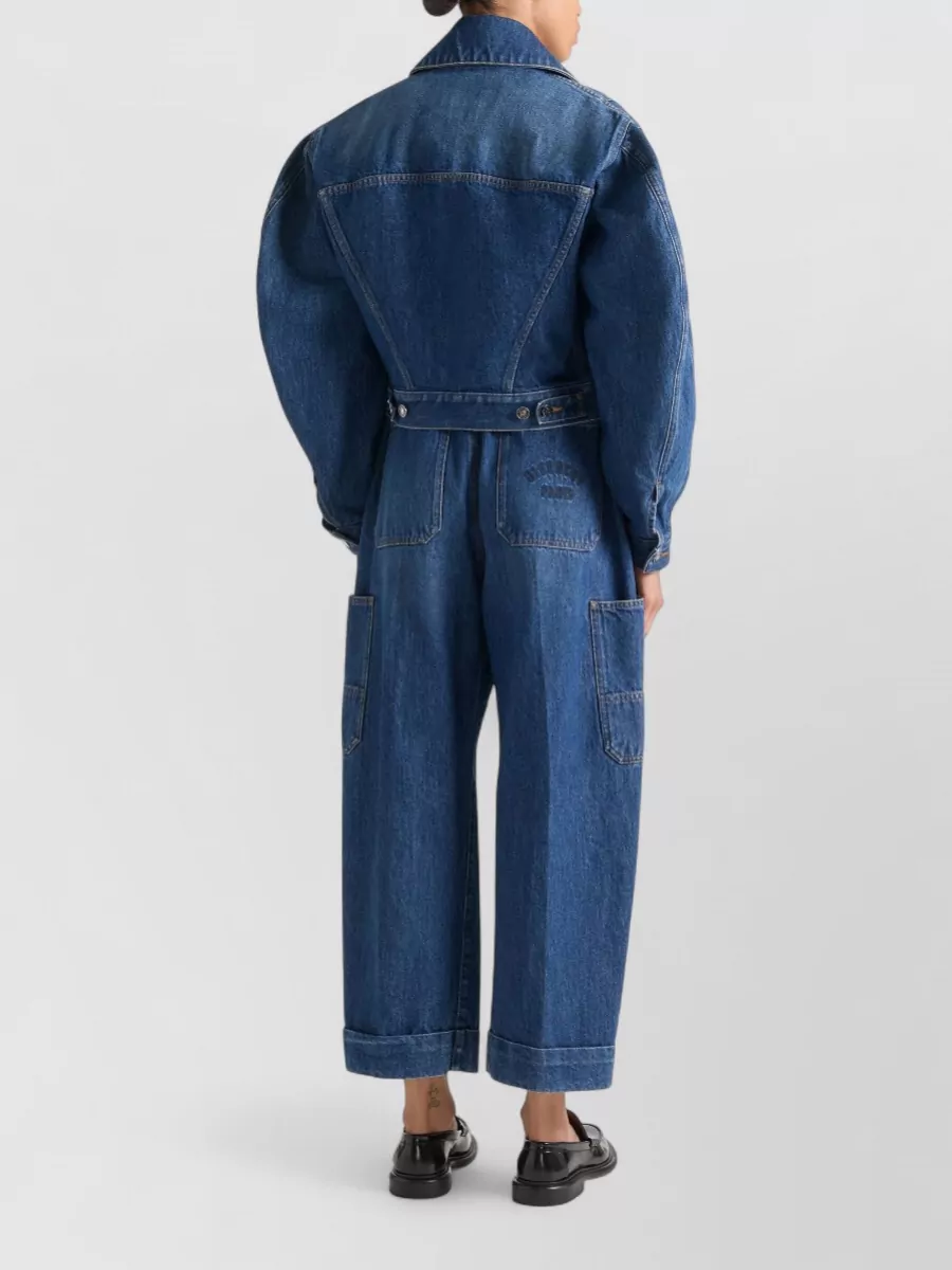 Givenchy Short Denim Jacket Long Sleeves Pockets