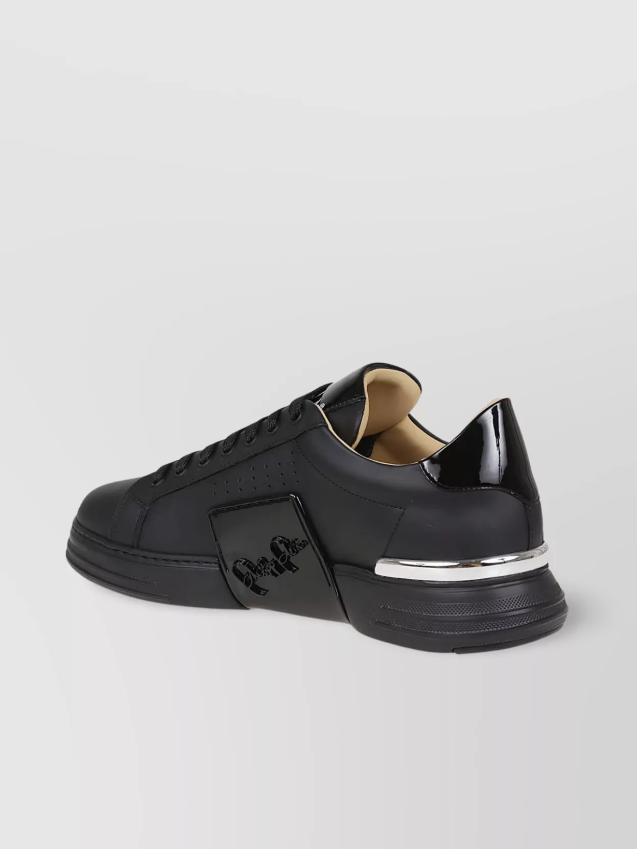 Philipp Plein Low-Top Leather Sneakers Phantom Kick$