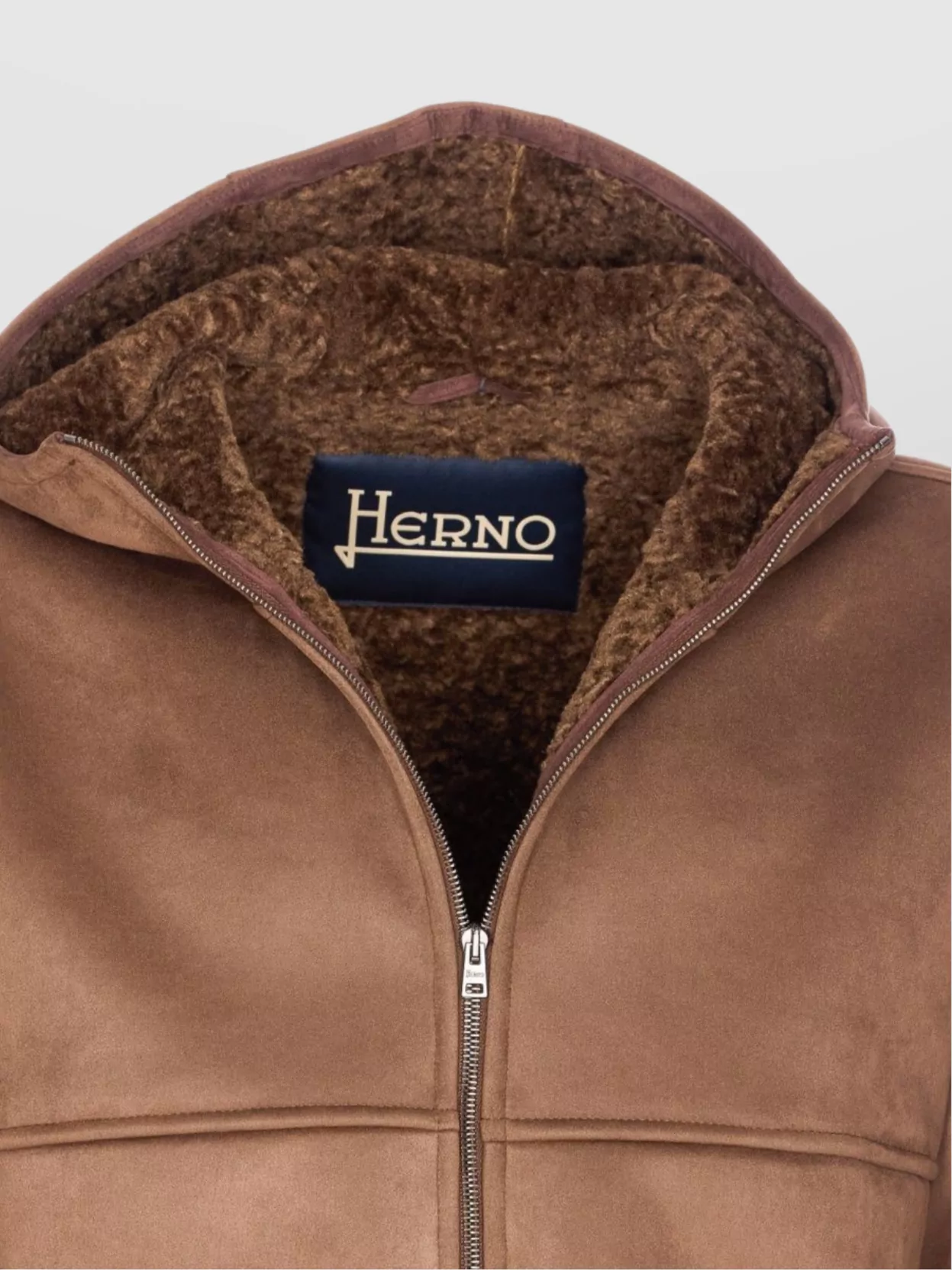 Herno Hooded Jacket With Front Pockets And Sleeves