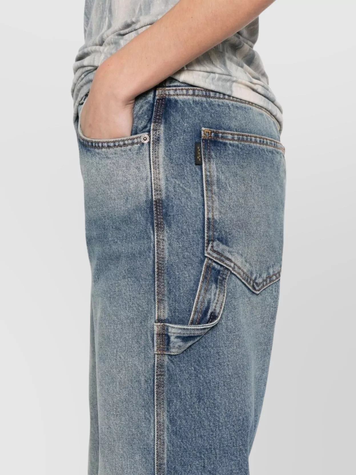 Haikure Winona Faded Effect Denim Trousers