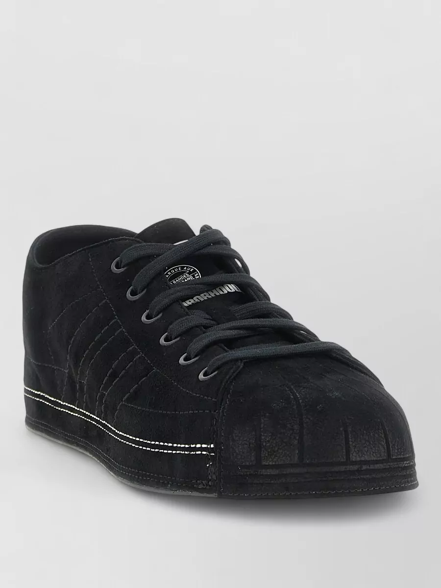 Y-3 Leather Lace-Up Sneakers