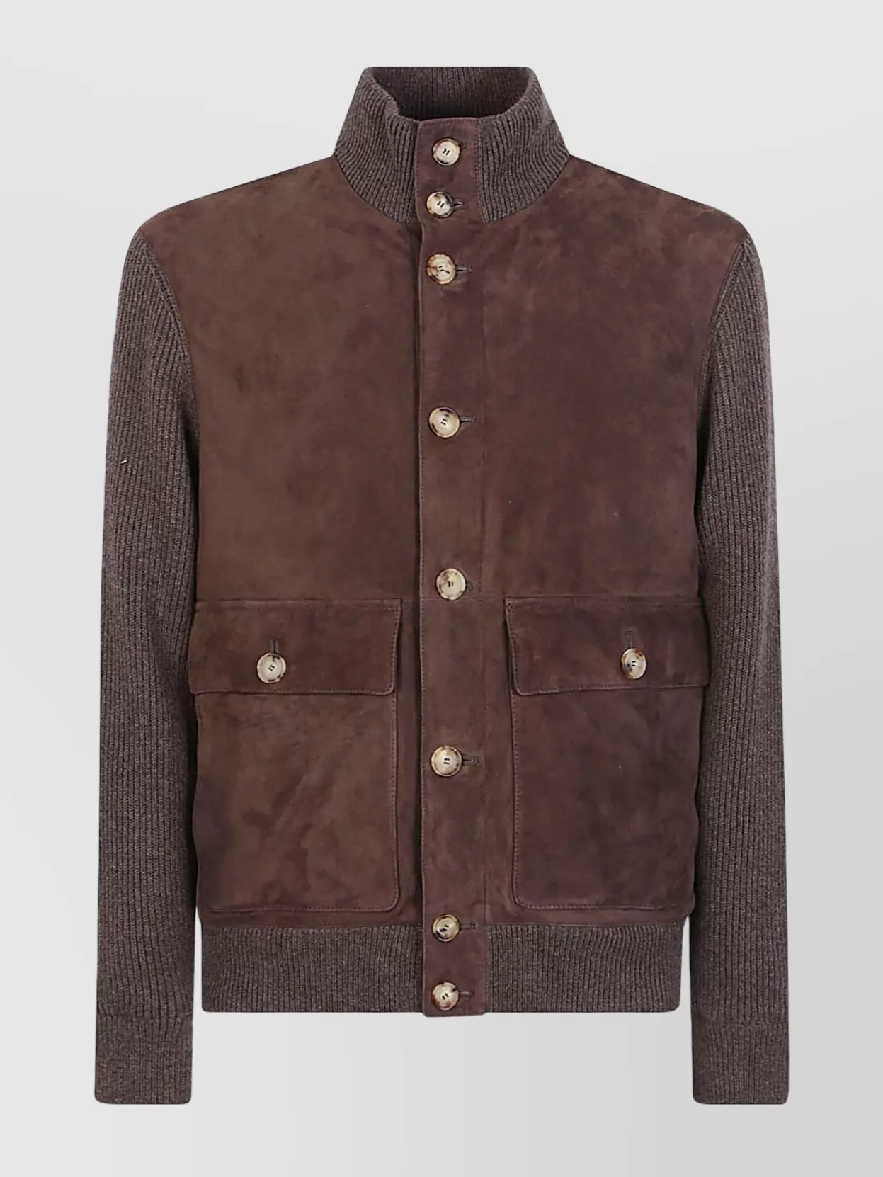 【VIP価格】BRUNELLO CUCINELLI Suede leather Jacket Brunello Cucinelli Suede jacket with stand collar and
