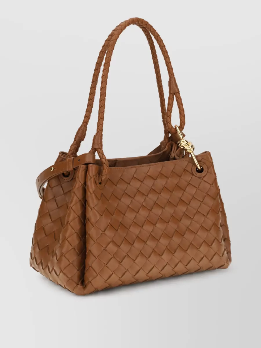Bottega Veneta Intrecciato Lamb Leather Shoulder Bag