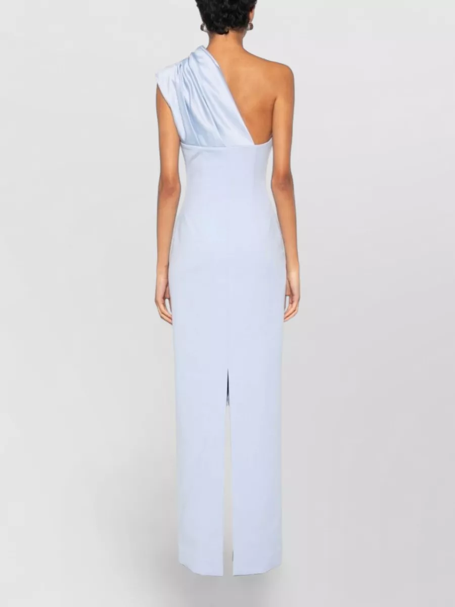 Solace London Draped One-Shoulder Sleeveless Maxi Dress