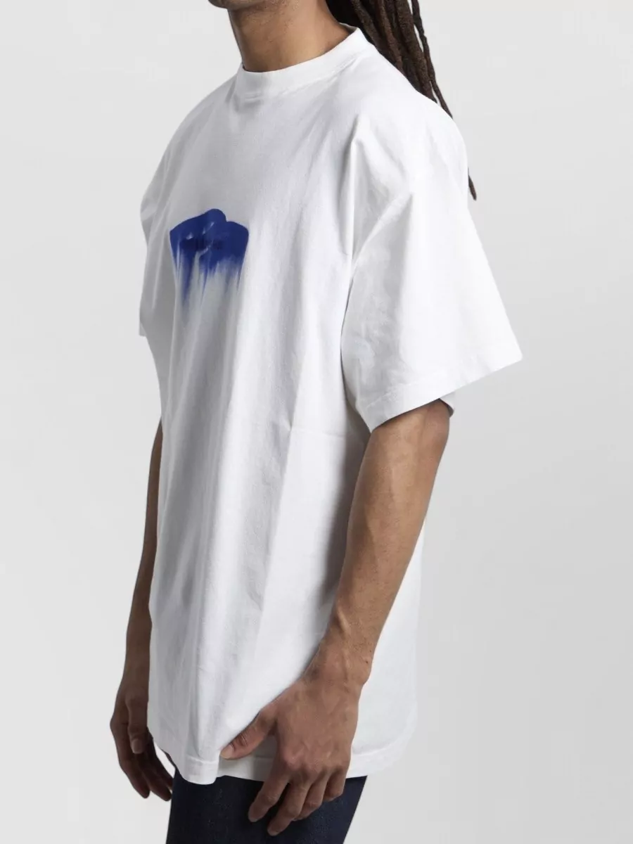 Balenciaga Ribbed Oversized Short-Sleeve T-Shirt