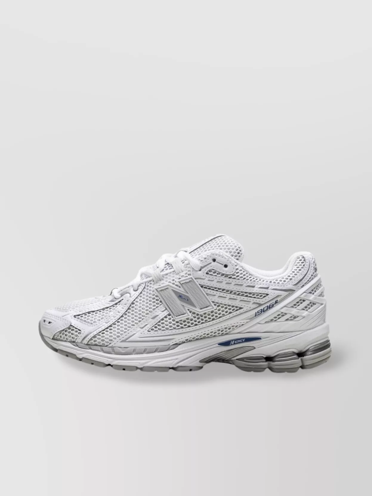 New Balance Mesh Round Toe Sneakers With Faux-Leather Trim