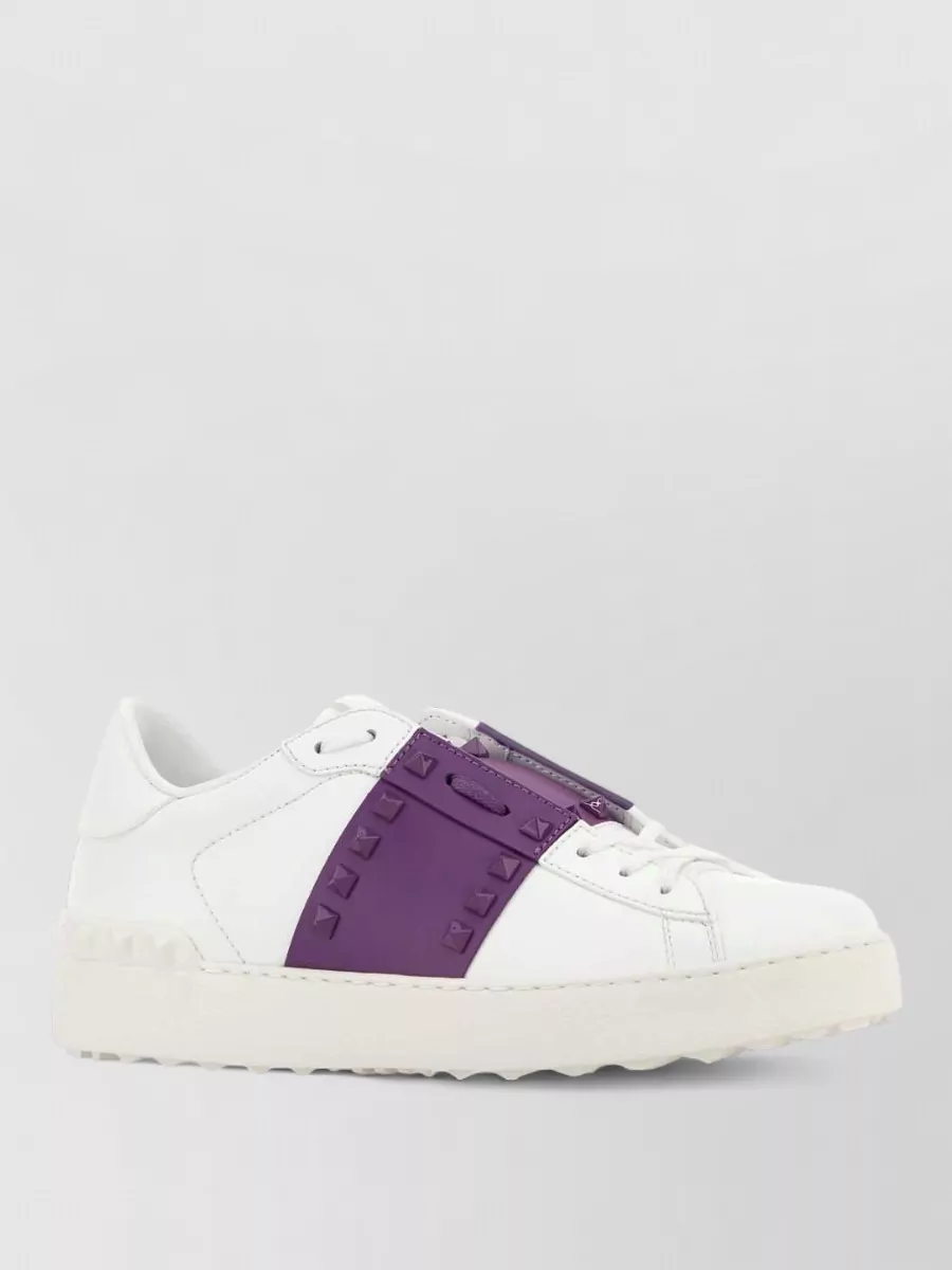 Valentino Garavani leather rockstud low-top sneakers