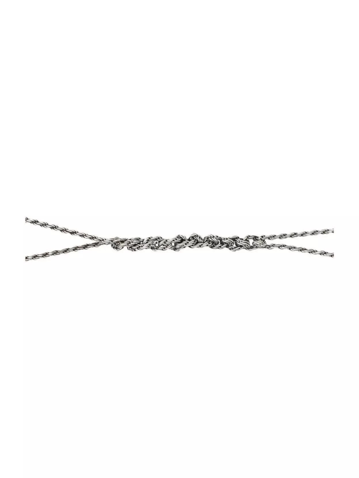 Emanuele Bicocchi Mini Twisted Chain Crochet Necklace