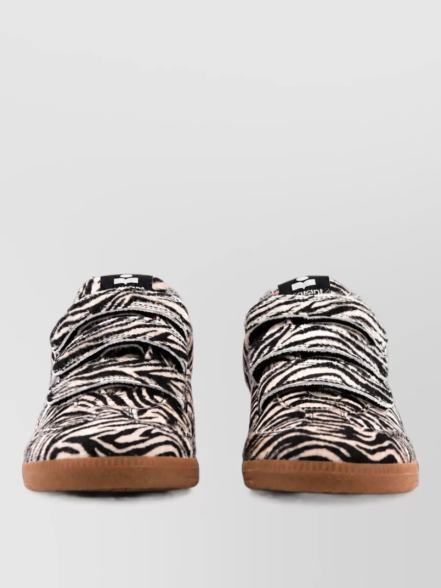 Isabel Marant calf hair zebra-print low-top sneakers