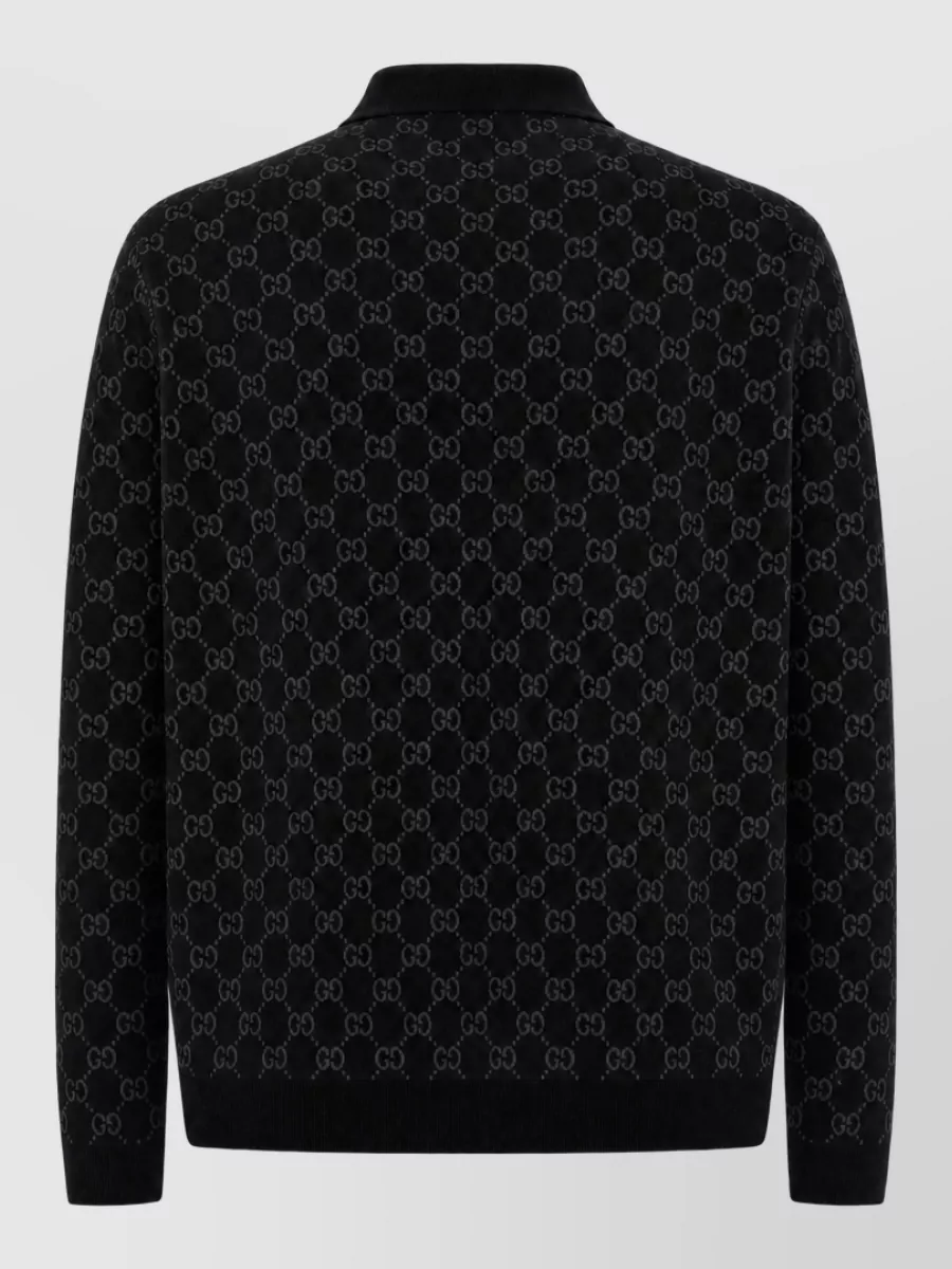 Gucci Fine-Knit Polo Shirt