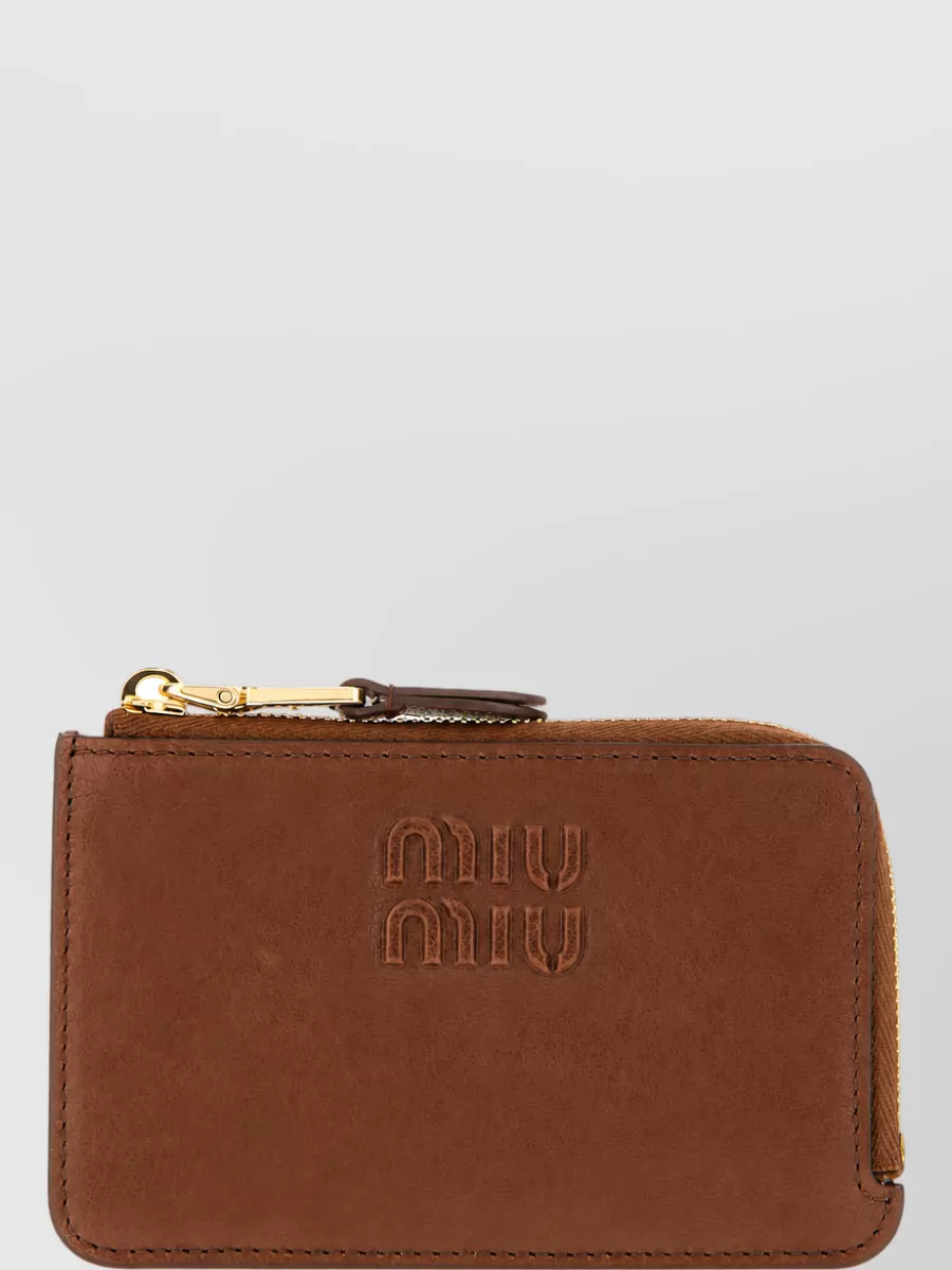 Miu Miu leather card holder