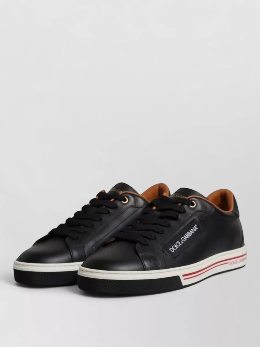 Dolce&Gabbana Leather Low-Top Sneakers