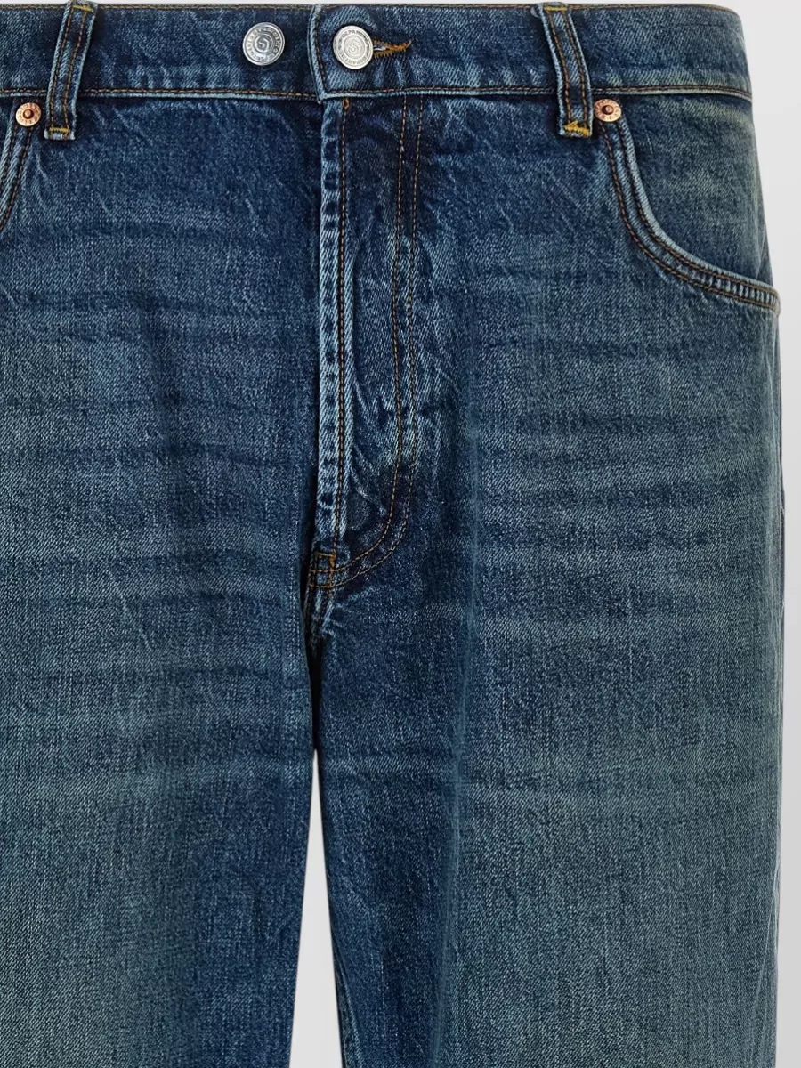 Department 5 Denim Cropped Wide-Leg Straight-Leg Jeans