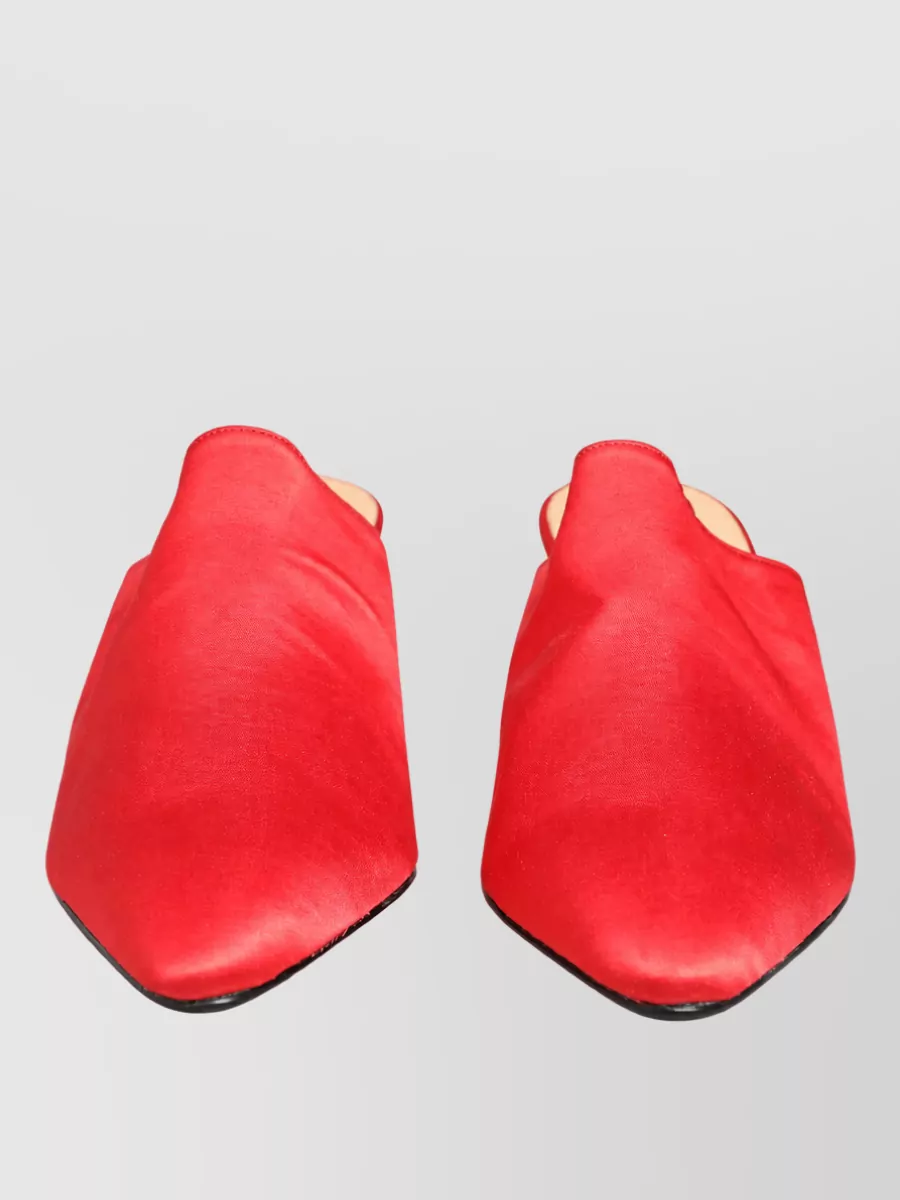 Dolce&Gabbana Suede Leather Heel Mules