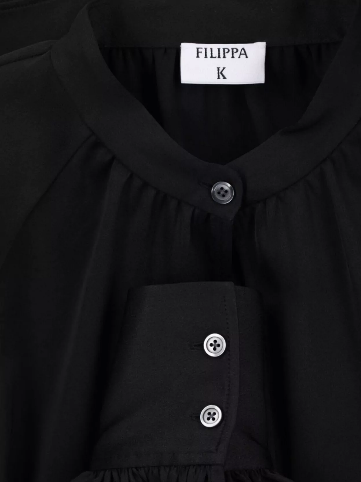 Filippa K Casual Gathered Waist Raglan Sleeves Top