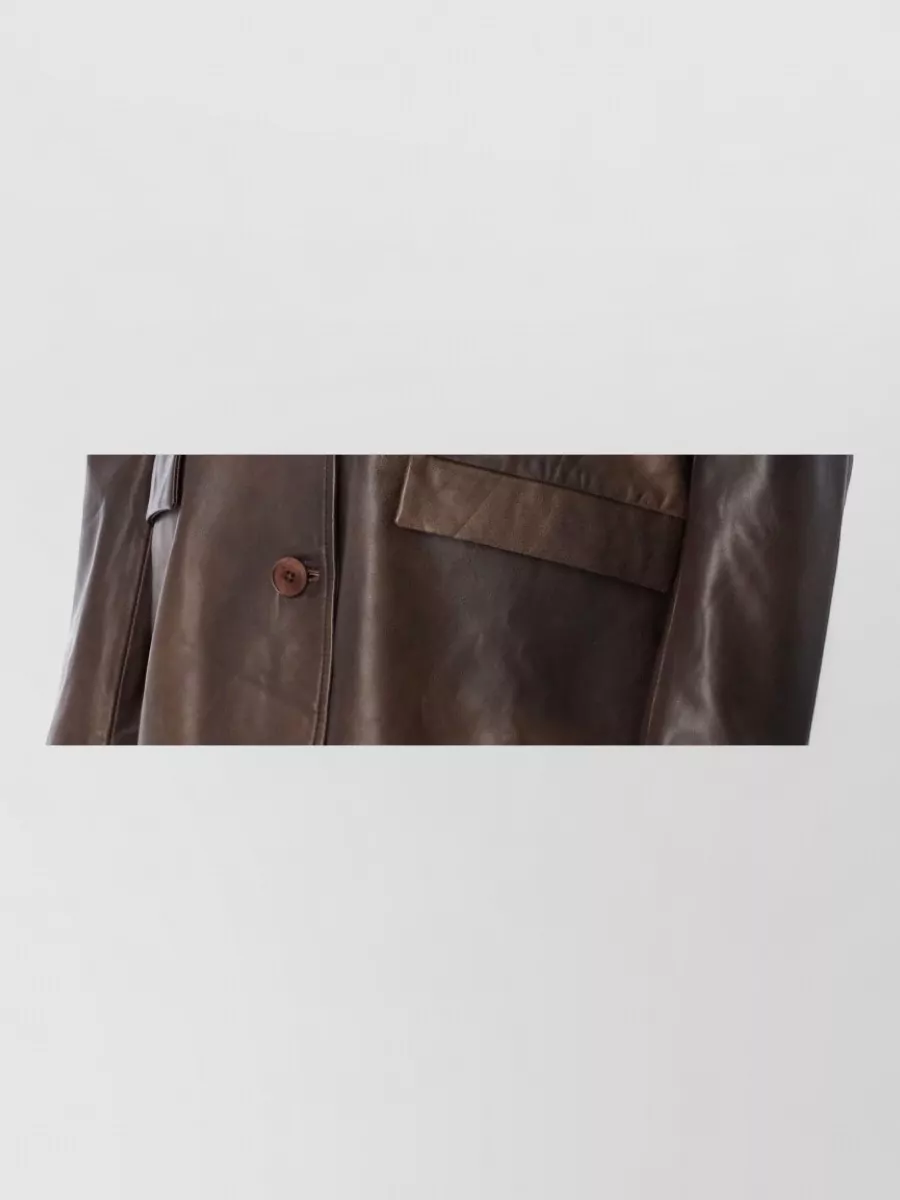 Rotate Leather Oversized Blazer
