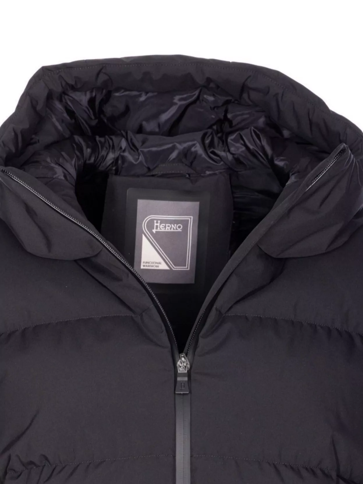 Herno Women Short 2 Layers Padded Down Jacket In Blue