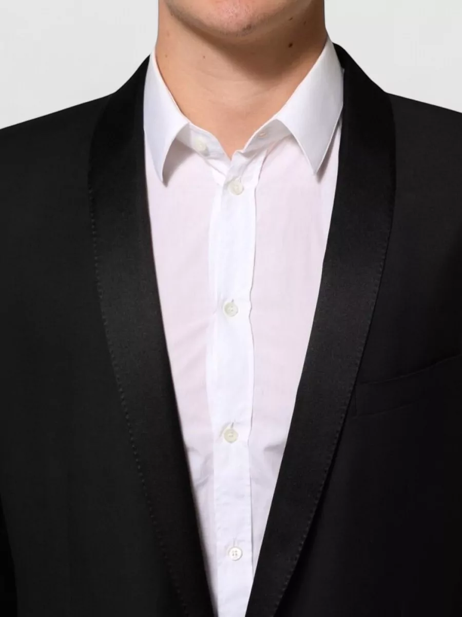 Dolce&Gabbana Silk Blend Single-Breasted Suit Blazer