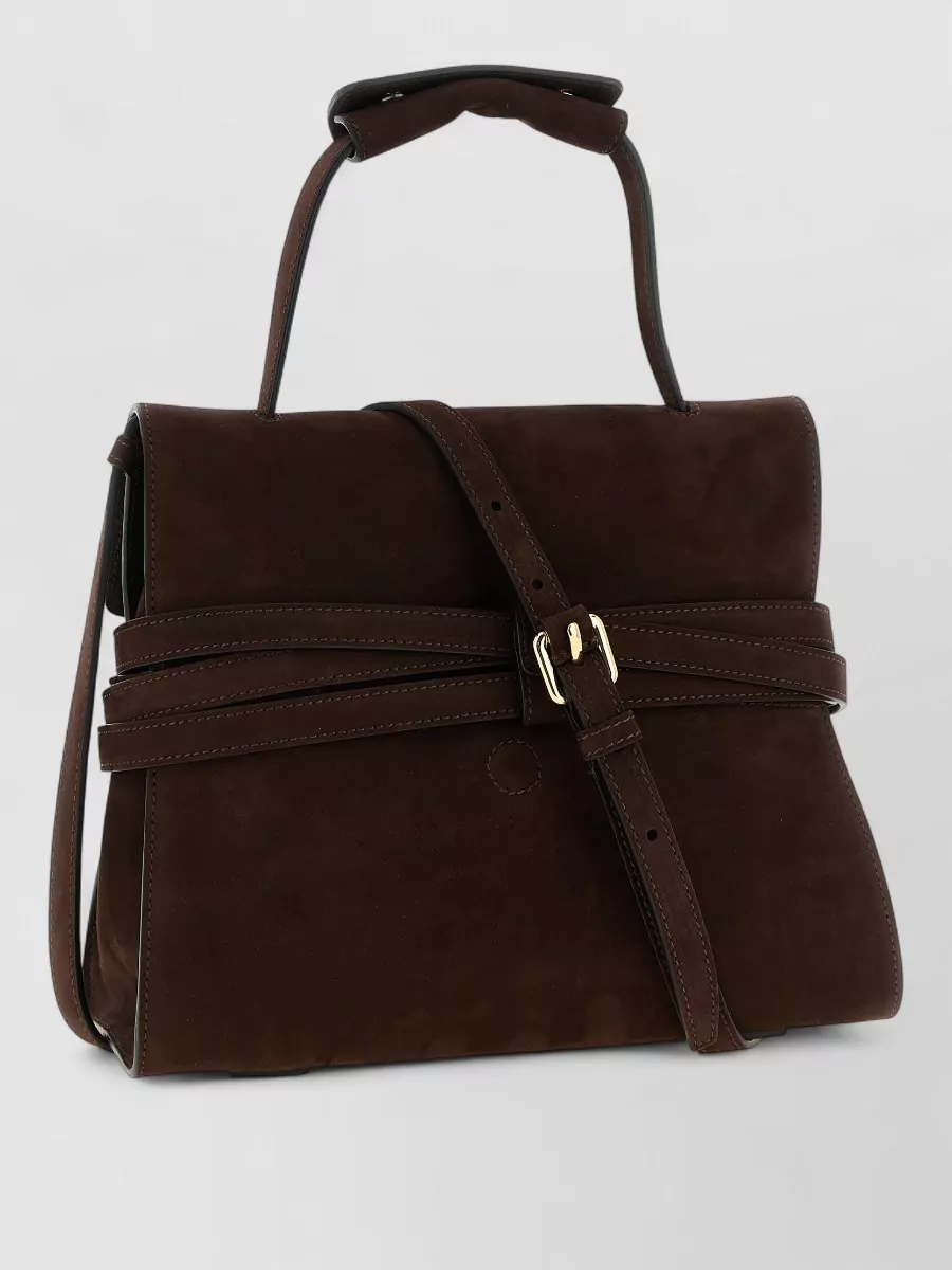 Moschino Leather top handle shoulder bag