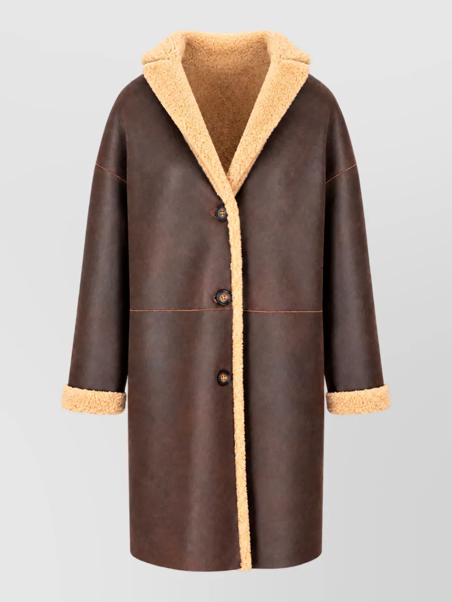 La Rose Reversible Shearling Coat