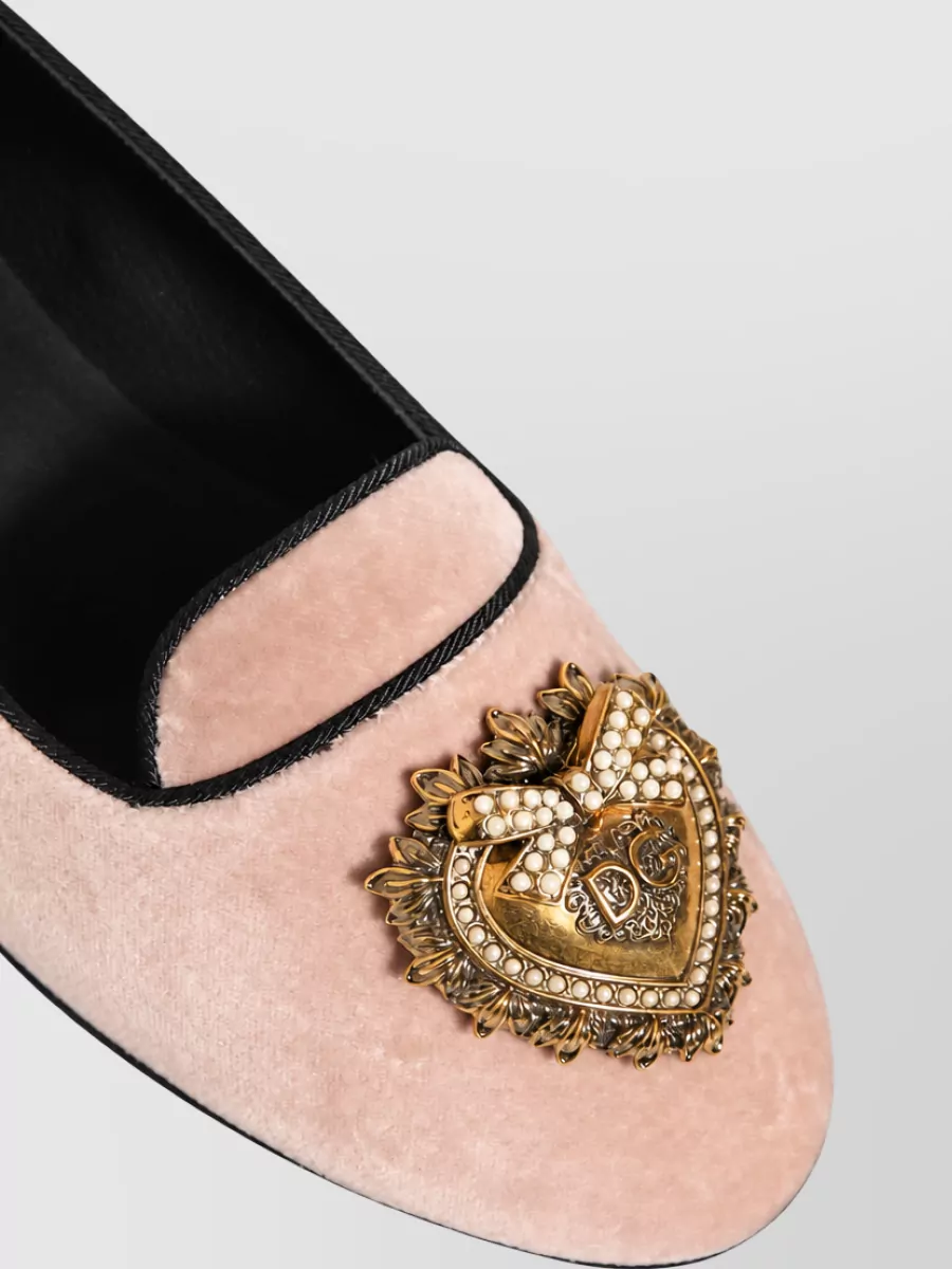 Dolce&Gabbana Velvet Ballerina Flats