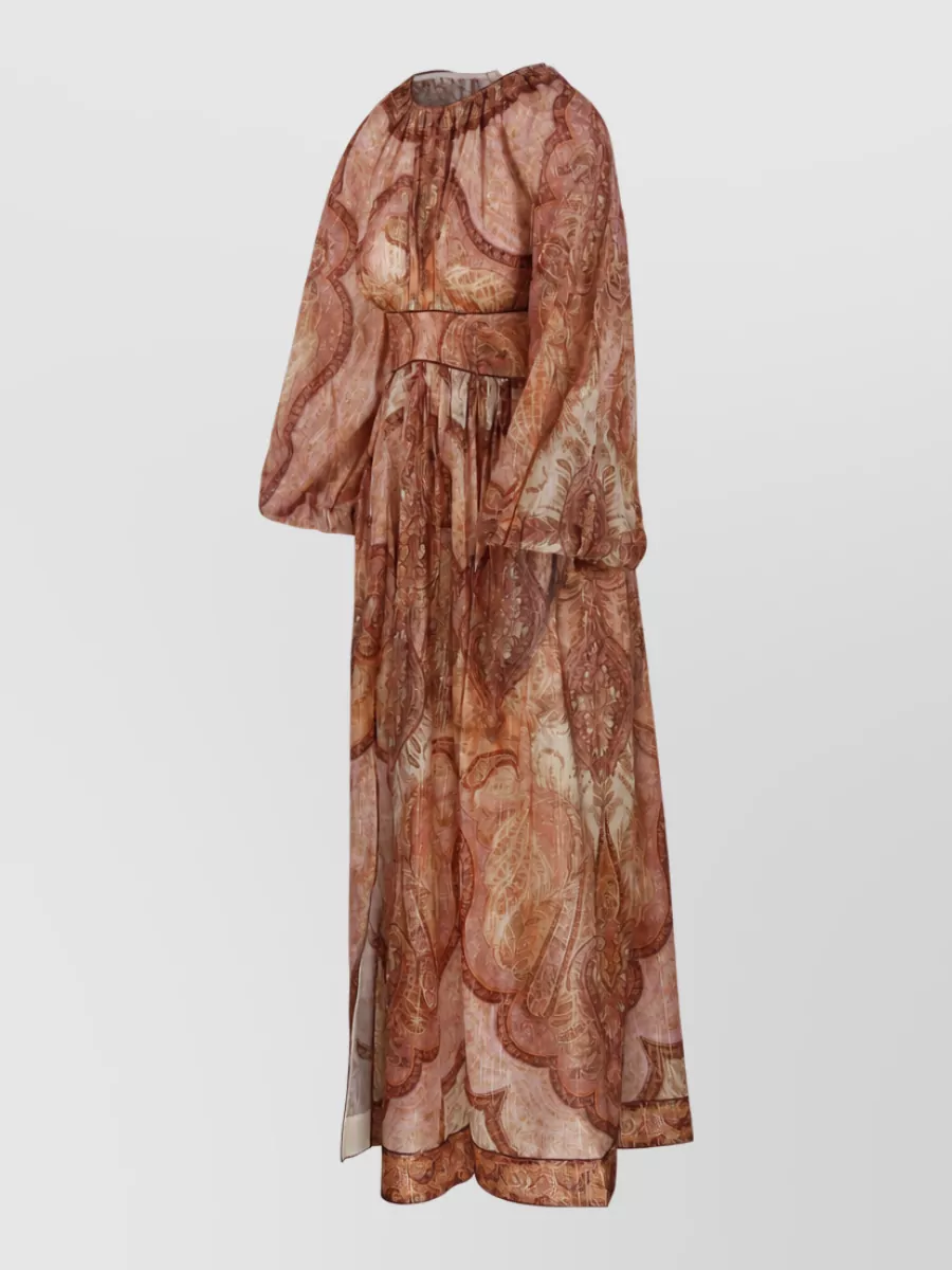 Zimmermann Silk Long Sleeve Maxi Dress