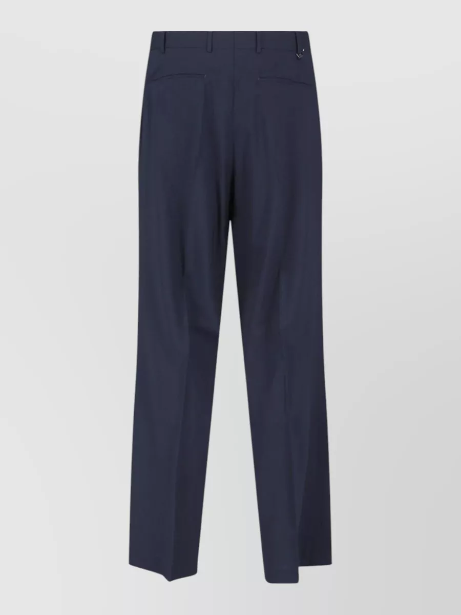 Pt Torino Virgin Wool Straight-Leg Tailored Trousers