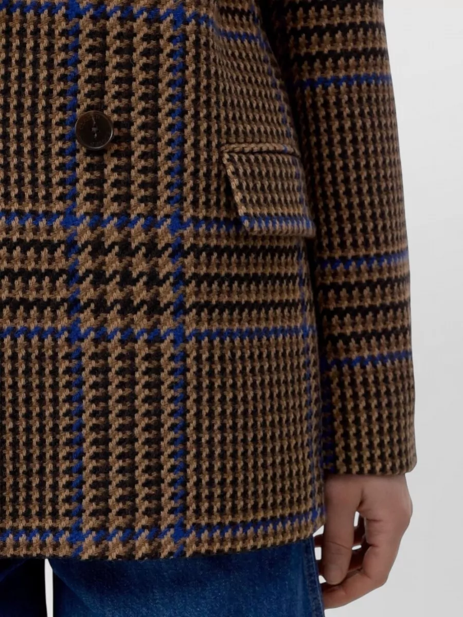 Closed Checked Wool Double-Breasted Blazer