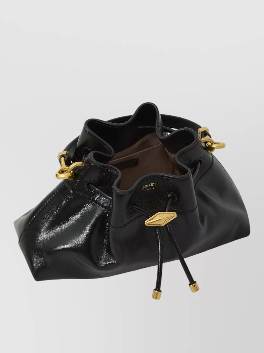 Jimmy Choo Cinch Small Leather Bucket Bag