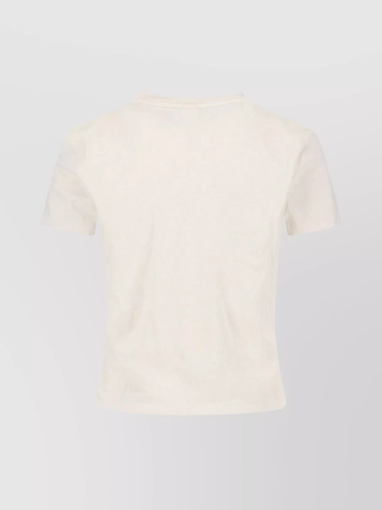 Re/done Graphic Print Crew Neck Short Sleeve Top In White