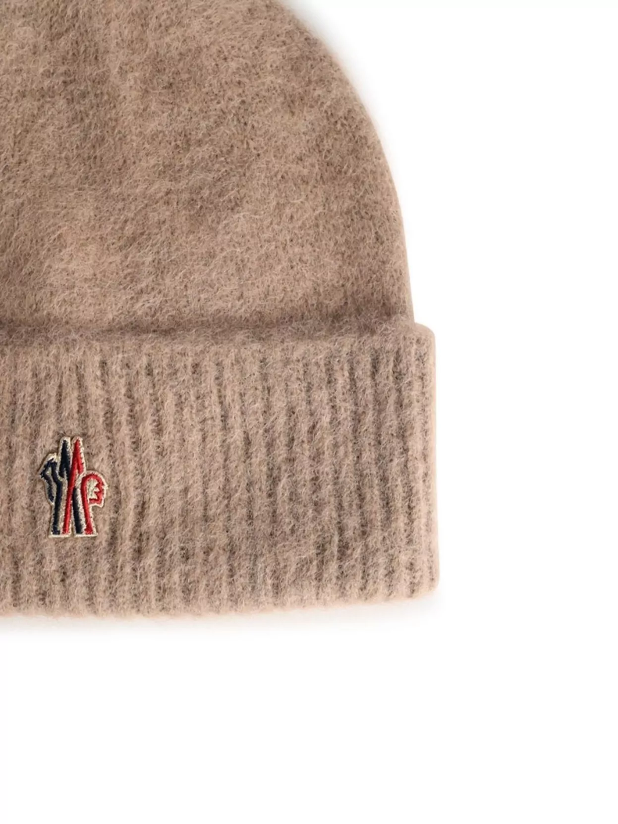 Moncler Grenoble Alpaca Wool Tricot Beanie With Folded Cuff