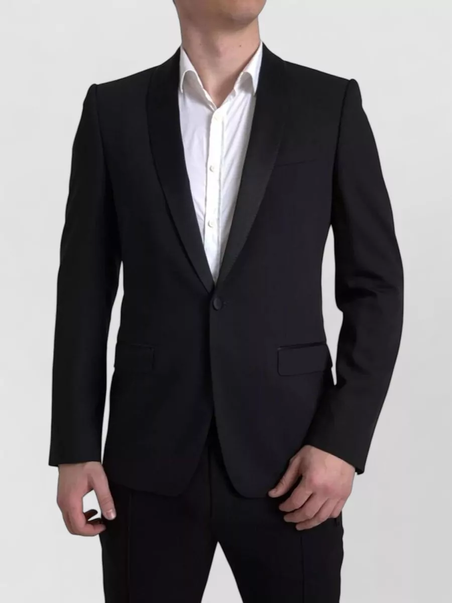 Dolce&Gabbana wool silk slim-fit single-breasted blazer