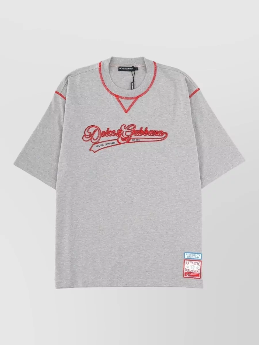 Dolce&Gabbana logo-embroidered t-shirt