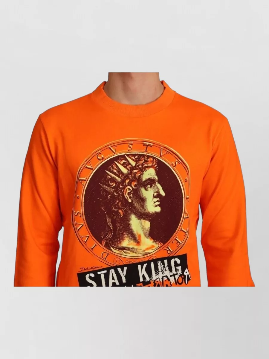 Dolce&Gabbana Cotton Graphic Print Sweatshirt