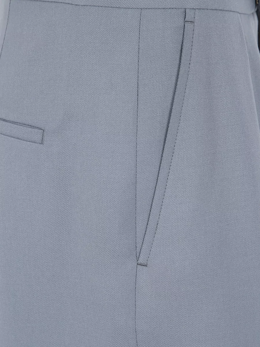 Chloé Virgin Wool High-Rise Pleated Straight-Leg Suit Trousers
