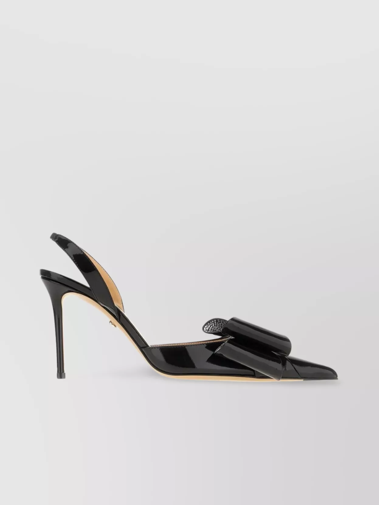 Mach&mach Le Cadeau Crystal Bow Slingback Pumps In Neutrals