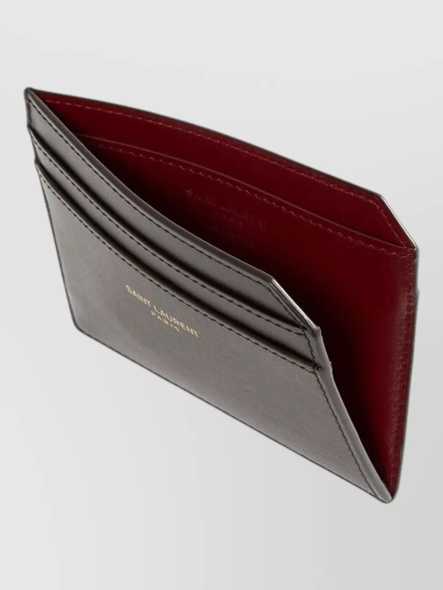 Saint Laurent Leather Card Holder