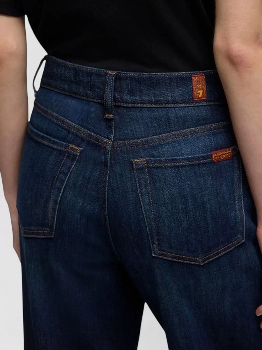7 For All Mankind Denim High-Rise Wide-Leg Jeans