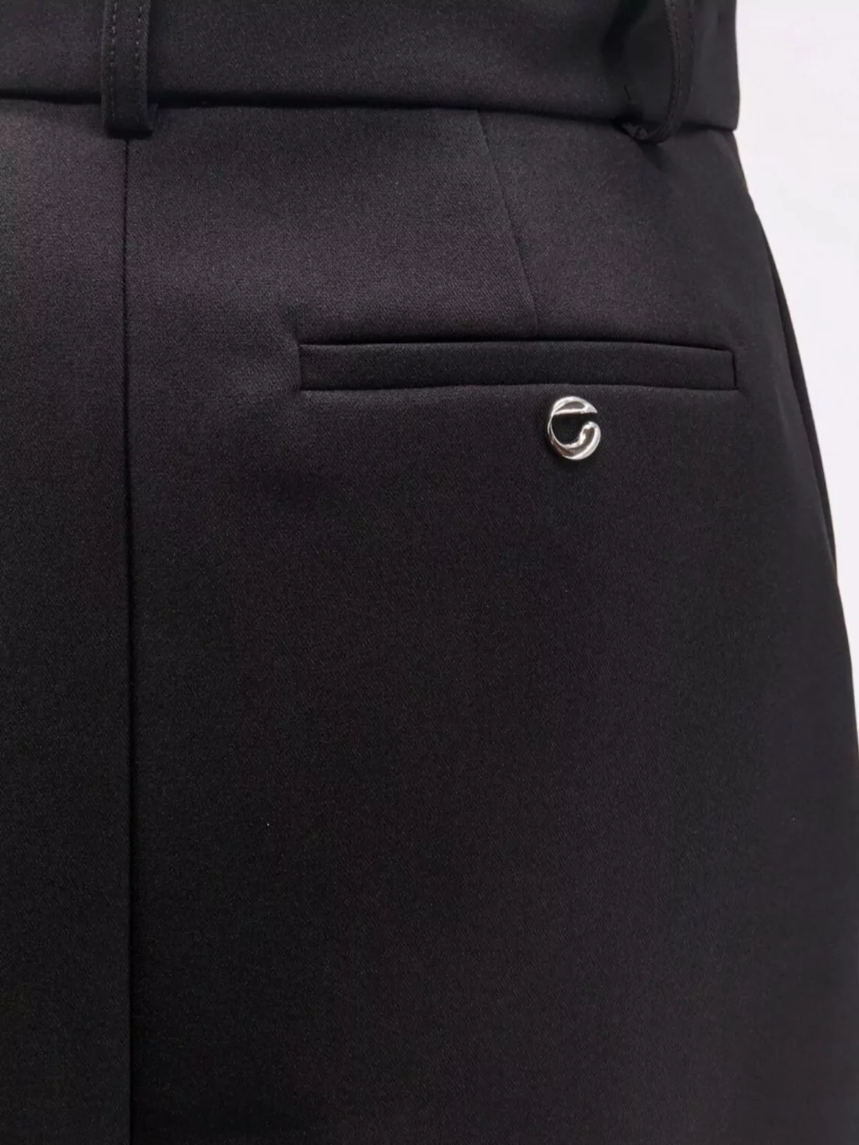 Coperni Asymmetrical Hem Crepe Skirt