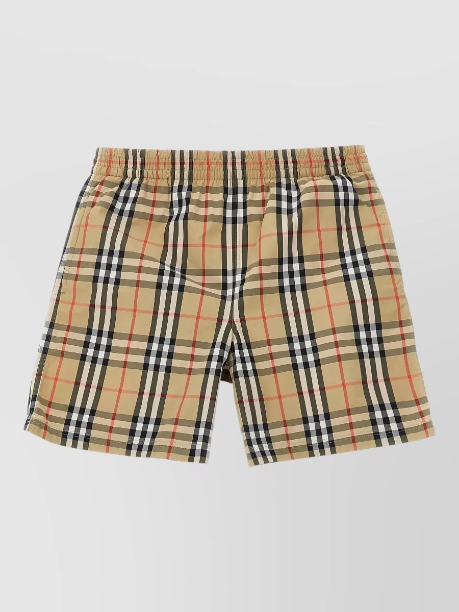 Burberry Check Knee-Length Shorts