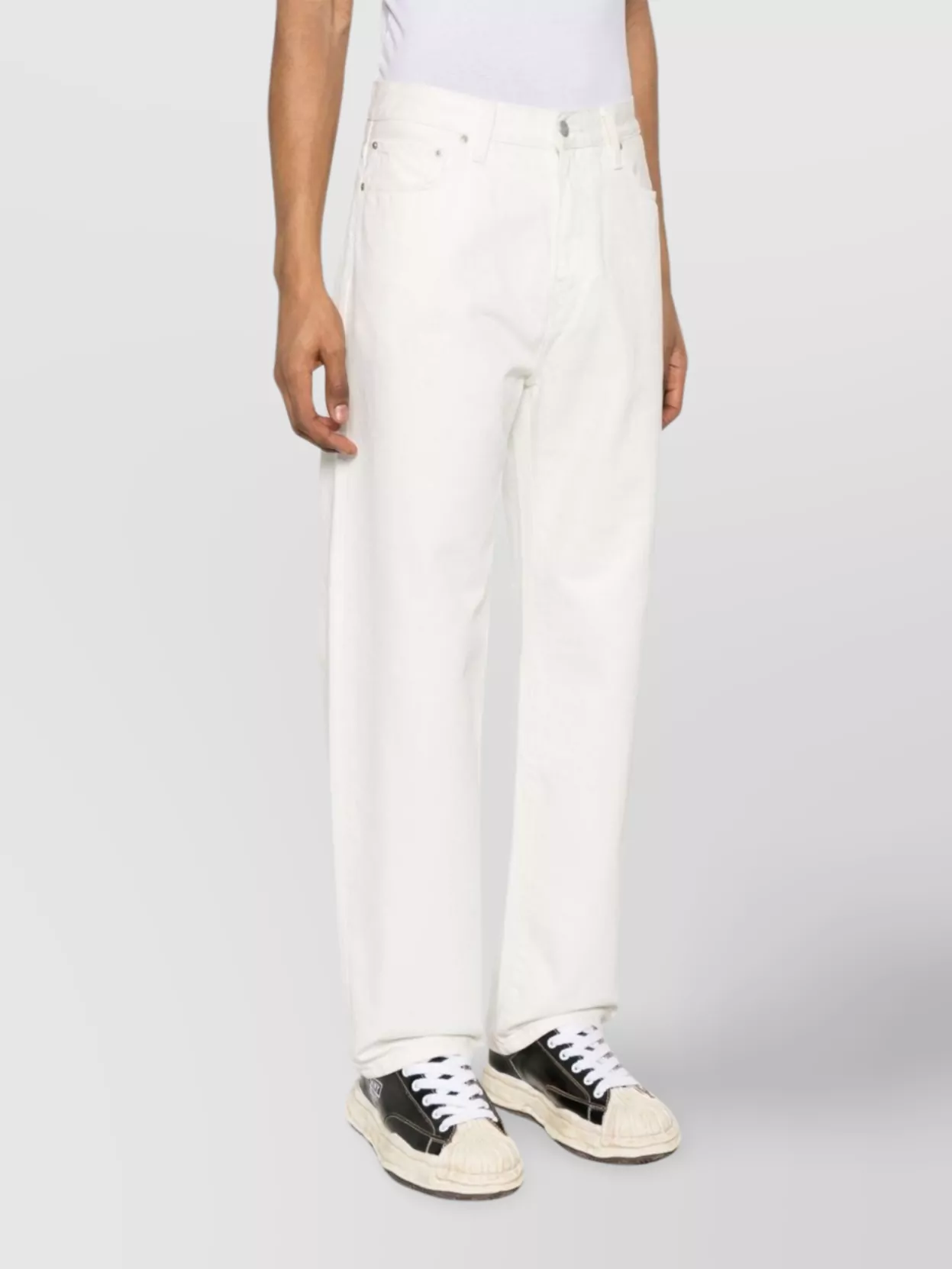 Carhartt Wip Cotton Jeans With Rivet Detailing