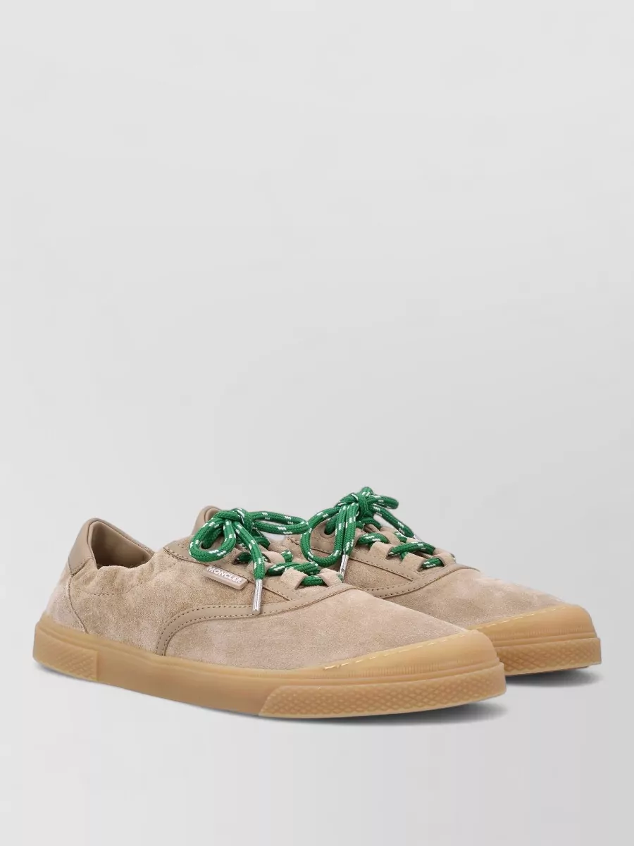Moncler Leather low-top lace-up sneakers