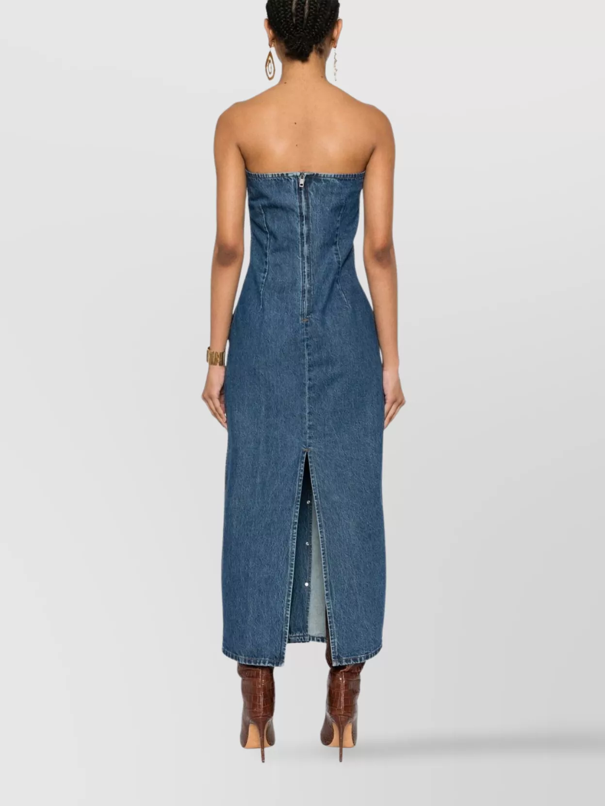 Rotate Denim Dress Button Down