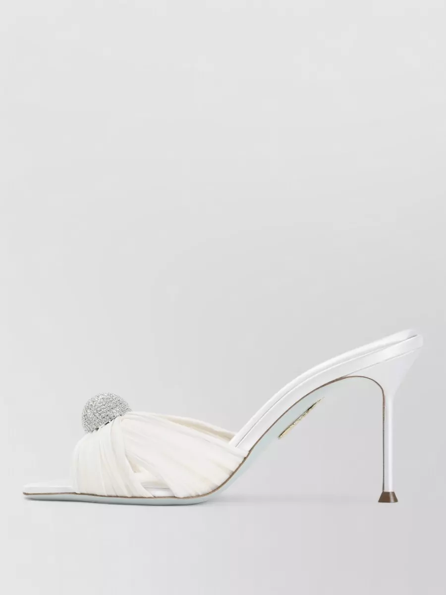 Aquazzura Crystal-Embellished Mules