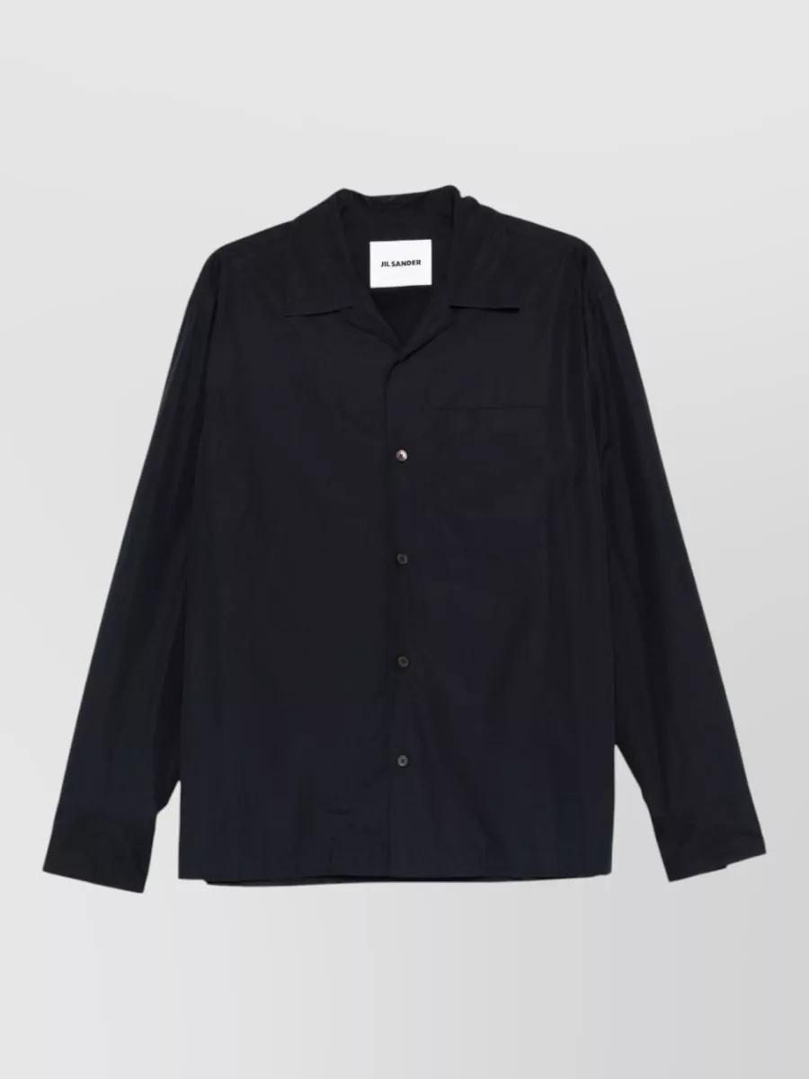Jil Sander Cotton Shirt Long Sleeves Chest Pocket