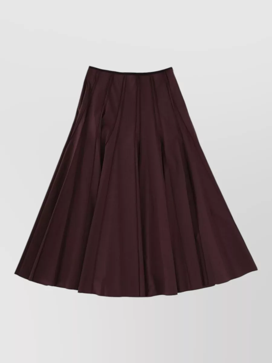 Alysi Cotton Flared Maxi Skirt